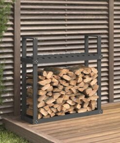 Support pour bois de chauffage Gris 110x35x108,5 cm Bois de pin