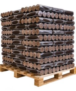 Palette de 520 ou 260 bûches de bois densifiées NUIT EO2