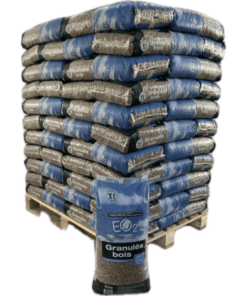 Granulés de bois premium EO2 15kg – Palette de 66 ou 33 sacs